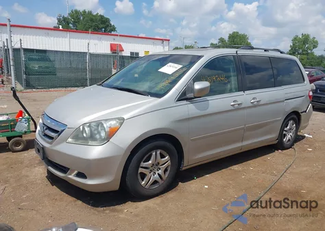 2005 Honda Odyssey Ex-L from USA, damaged, VIN 5FNRL38745B121267